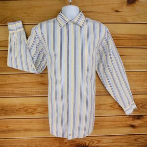 Stafford The Country Club Dress Shirt Mens Sz 16.5 Colorful‎ Striped Classic Fit